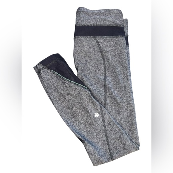 Lululemon Inspire Tight II Blue Gray Leggings Size 4 - Picture 1 of 3